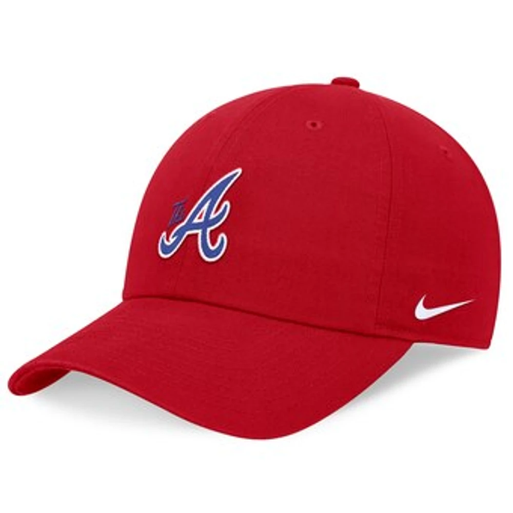 Men's Nike Red Atlanta Braves City Connect Club Adjustable Hat