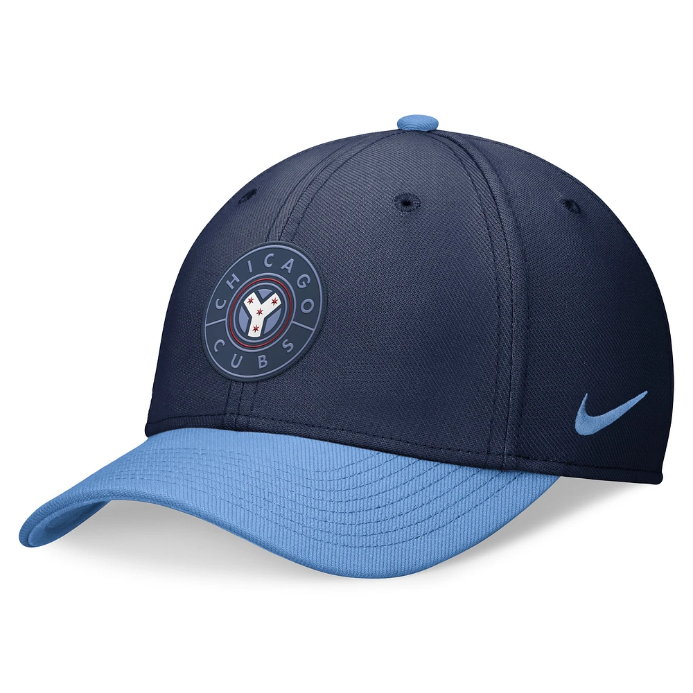 Men's Nike Navy/Light Blue Chicago Cubs 2024 City Connect Swoosh Flex Hat