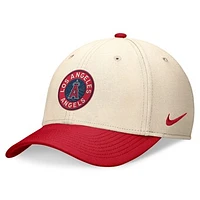 Men's Nike Cream/Red Los Angeles Angels 2024 City Connect Swoosh Flex Hat