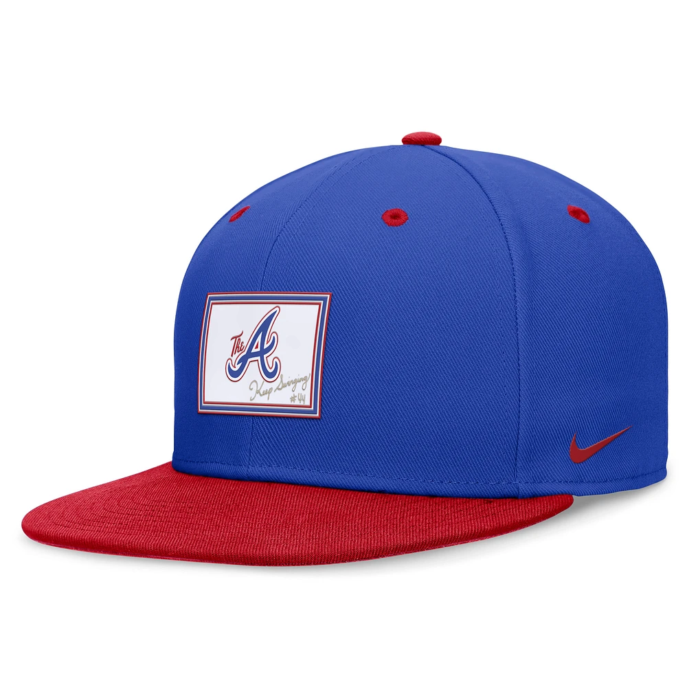 Men's Nike Royal/Red Atlanta Braves City Connect True Fitted Hat