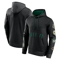 Men's Fanatics Black Minnesota Wild Winner Fleece Pullover Hoodie