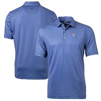 Men's Cutter & Buck  Navy Auburn Tigers Alumni Logo Pike Banner Print Stretch Polo