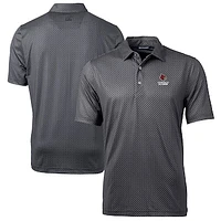 Men's Cutter & Buck Louisville Cardinals Alumni Logo Pike Banner Print Stretch Polo