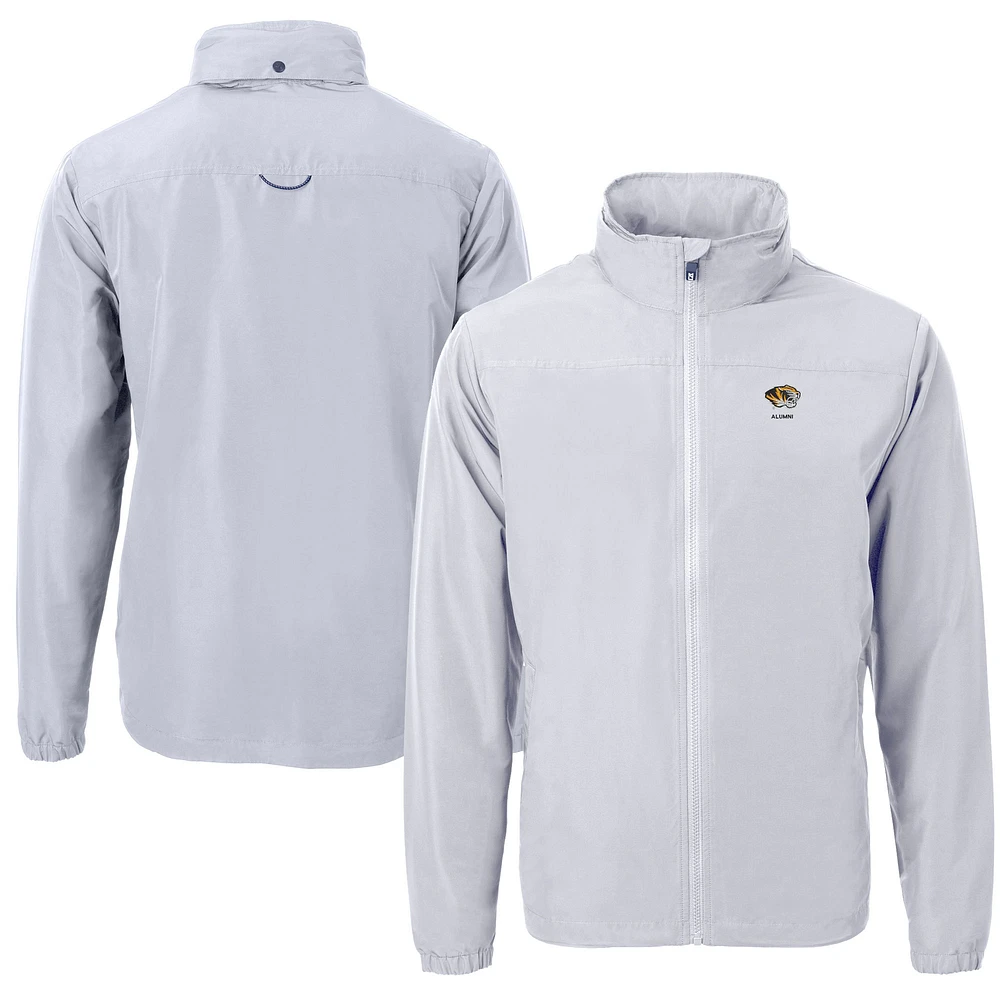 Men's Cutter & Buck Missouri Tigers Alumni Logo Charter Eco Knit Recycled Full-Zip Jacket