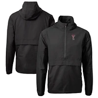 Men's Cutter & Buck Texas Tech Red Raiders Alumni Logo Charter Eco Knit Recycled Anorak Half-Zip Jacket