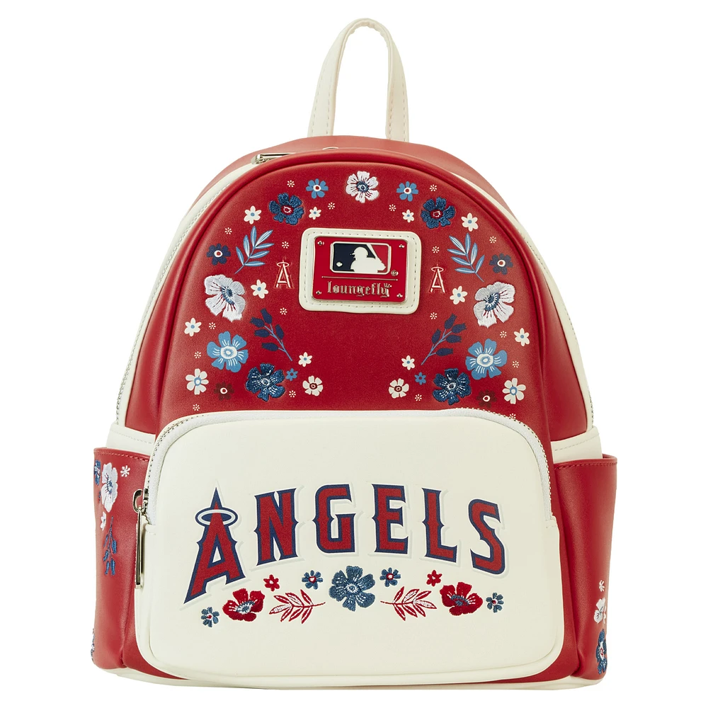 Loungefly Los Angeles Angels Floral Mini Backpack