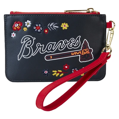 Loungefly Atlanta Braves Floral Wrist Clutch