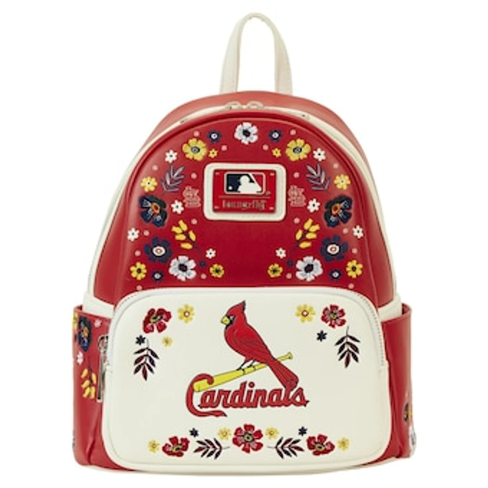 Loungefly St. Louis Cardinals Floral Mini Backpack