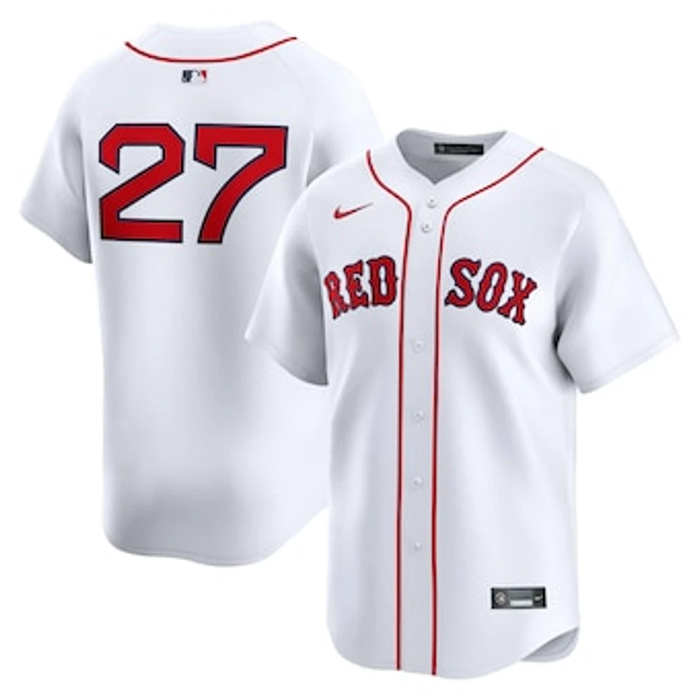 Men's Nike Carlton Fisk White Boston Red Sox Home Limited Player Jersey