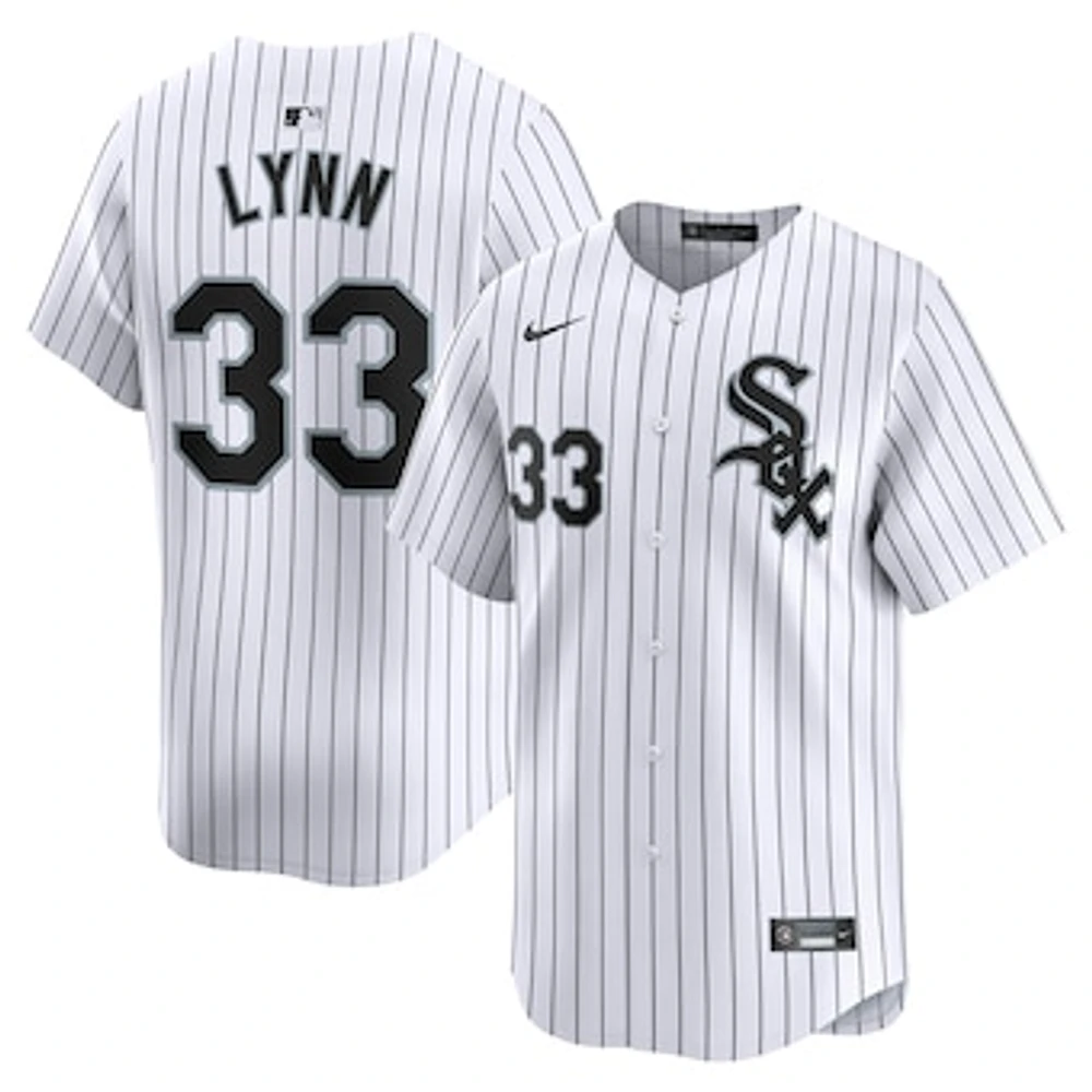 Men's Nike Lance Lynn White Chicago Sox Home Limited Player Jersey