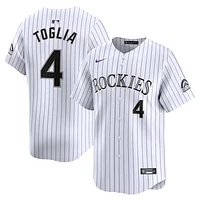 Men's Nike Michael Toglia White Colorado Rockies Home Limited Player Jersey