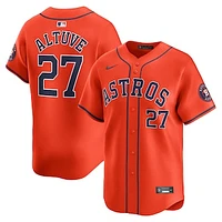 Men's Nike Jose Altuve Orange Houston Astros Alternate Limited Player Jersey