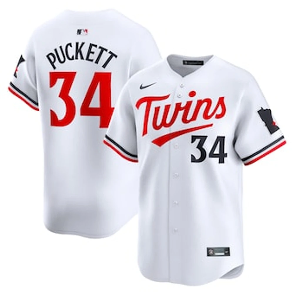 Men's Nike Kirby Puckett White Minnesota Twins Home Limited Player Jersey