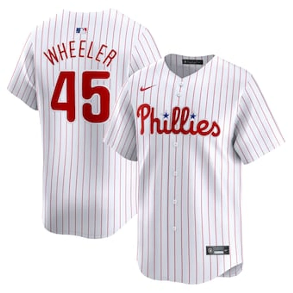 Men's Nike Zack Wheeler White Philadelphia Phillies Home Limited Player Jersey