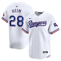 Men's Nike Jonah Heim White Texas Rangers Home Limited Player Jersey