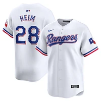 Men's Nike Jonah Heim White Texas Rangers Home Limited Player Jersey