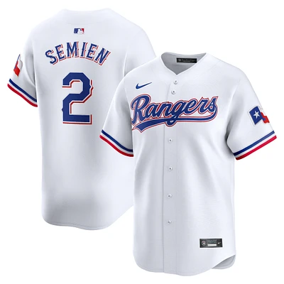 Men's Nike Marcus Semien White Texas Rangers Home Limited Player Jersey