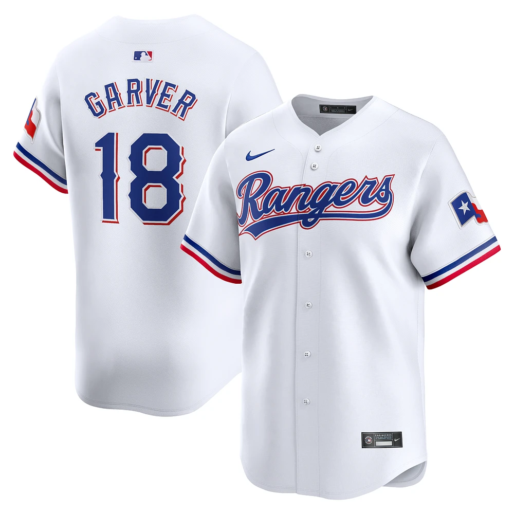 Men's Nike Mitch Garver White Texas Rangers Home Limited Player Jersey