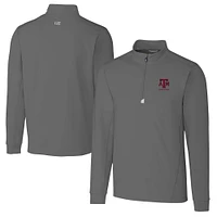 Men's Cutter & Buck Texas A&M Aggies Alumni Logo Traverse Stretch Quarter-Zip Pullover Top