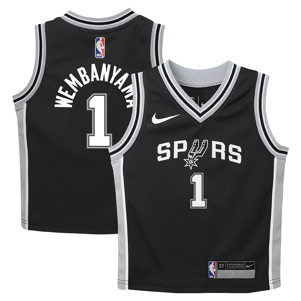 Toddler Nike Victor Wembanyama Black San Antonio Spurs Swingman Player Jersey - Icon Edition