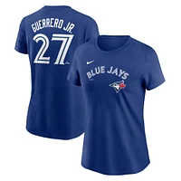 Women's Nike Vladimir Guerrero Jr. Royal Toronto Blue Jays Name & Number T-Shirt