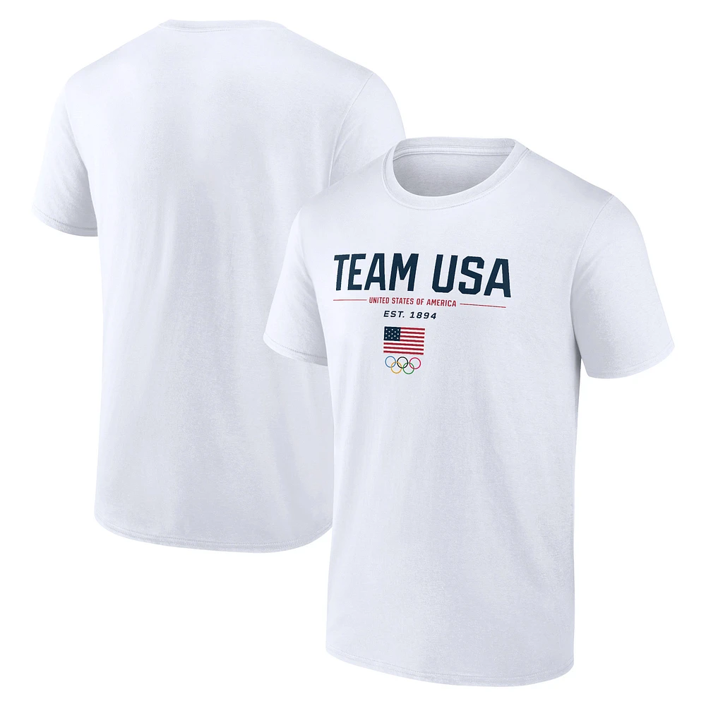 Men's Fanatics White Team USA Gold Medal T-Shirt