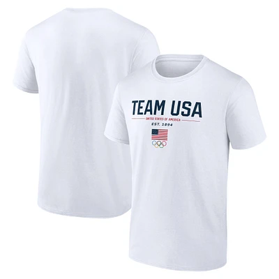 Men's Fanatics White Team USA Gold Medal T-Shirt