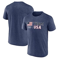 Men's Fanatics Heather Navy Team USA Country Pride T-Shirt