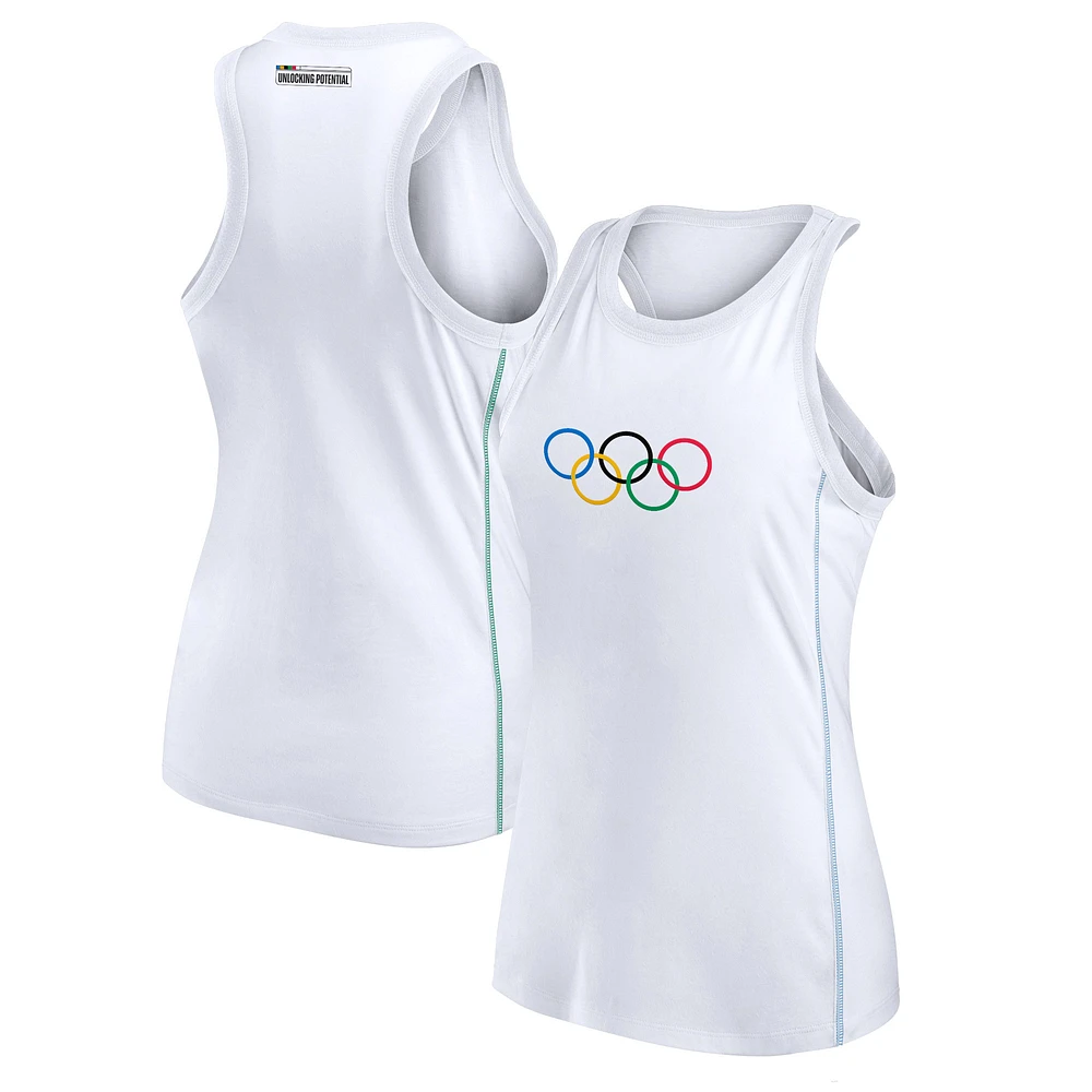 Women's Fanatics White Olympic Games Radiant Tank Top