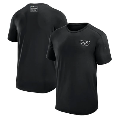 Men's Fanatics Black Olympic Games Inspired Stack T-Shirt