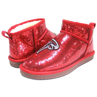 Women's Cuce  Red Atlanta Falcons Sequin Ankle Boots