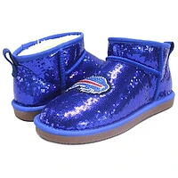 Women's Cuce  Royal Buffalo Bills Sequin Ankle Boots