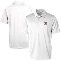 Men's Cutter & Buck  White Texas A&M Aggies Alumni Logo Prospect Textured Stretch Polo