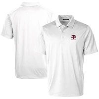 Men's Cutter & Buck  White Texas A&M Aggies Alumni Logo Prospect Textured Stretch Polo