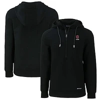 Men's Cutter & Buck Ohio State Buckeyes Alumni Logo Roam Eco Recycled Half-Zip Pullover Hoodie