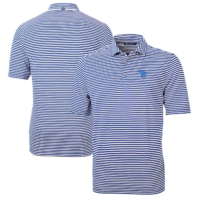 Men's Cutter & Buck  Royal Kentucky Wildcats Alumni Logo Virtue Eco Pique Stripe Recycled Polo