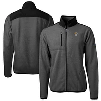 Men's Cutter & Buck  Gray Missouri Tigers Alumni Logo Cascade Eco Sherpa Fleece Full-Zip Jacket