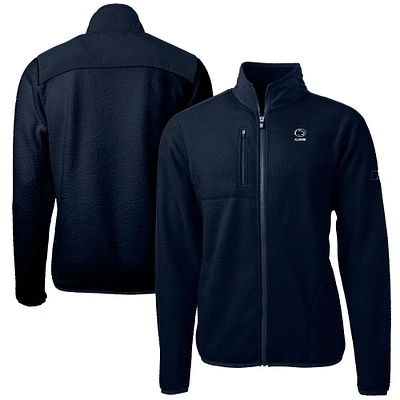 Men's Cutter & Buck  Navy Penn State Nittany Lions Alumni Logo Cascade Eco Sherpa Fleece Full-Zip Jacket