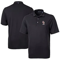 Men's Cutter & Buck  Black Oklahoma Sooners Alumni Logo Virtue Eco Pique Recycled Polo