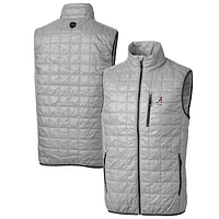 Men's Cutter & Buck Alabama Crimson Tide Alumni Logo Rainier PrimaLoft Eco Insulated Full-Zip Puffer Vest