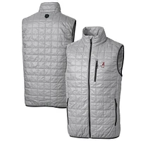 Men's Cutter & Buck Alabama Crimson Tide Alumni Logo Rainier PrimaLoft Eco Insulated Full-Zip Puffer Vest