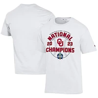 Unisex Champion  White Oklahoma Sooners 2023 NCAA Softball Women's College World Series Champions Locker Room T-Shirt