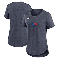 Women's Nike Navy Toronto Blue Jays 2024 City Connect Tri-Blend T-Shirt