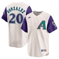 Men's Nike Luis Gonzalez Cream Arizona Diamondbacks Throwback Cooperstown Collection Limited Jersey