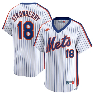 Men's Nike Darryl Strawberry Navy New York Mets Throwback Cooperstown Limited Jersey