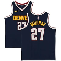 Jamal Murray Denver Nuggets Autographed 2023 NBA Finals Champions Navy Nike Icon Edition Swingman Jersey with "23 NBA Champ" Inscription