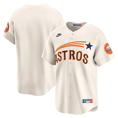 Men's Nike Cream Houston Astros Cooperstown Collection Limited Jersey