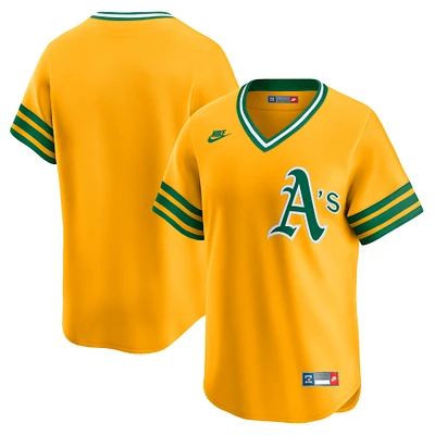 Men's Nike Gold Oakland Athletics Cooperstown Collection Limited Jersey