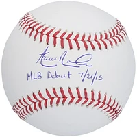 Aaron Nola Philadelphia Phillies Autographed Baseball with "MLB Debut 7/21/15" Inscription