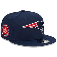 Unisex New Era  Navy New England Patriots The NFL ASL Collection by Love Sign Side Patch 9FIFTY Snapback Hat